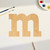 Unfinished Lowercase Letter M Wood Cutout for Door Hangers, Seasonal Decor and Paint Parties, Baltic Birch Craft Blank