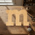 Unfinished Lowercase Letter M Wood Cutout for Door Hangers, Seasonal Decor and Paint Parties, Baltic Birch Craft Blank