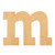 Lowercase Letter M Wood Cutout for Crafts, Unfinished Baltic Birch Craft Shape