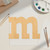 Lowercase Letter M Wood Cutout for Crafts, Unfinished Baltic Birch Craft Shape