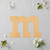 Lowercase Letter M Wood Cutout for Crafts, Unfinished Baltic Birch Craft Shape