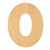 Unfinished Lowercase Letter O Wood Cutout - Unfinished Baltic Birch Craft Shape