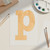 Unfinished Lowercase Letter P Wood Cutout for Door Hangers, Seasonal Decor and Paint Parties, Baltic Birch Craft Blank
