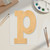 Unfinished Lowercase Letter P Wood Cutout - Unfinished Baltic Birch Craft Shape