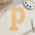 Lowercase Letter P Wood Cutout for Crafts, Unfinished Baltic Birch Craft Shape