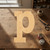 Lowercase Letter P Wood Cutout for Crafts, Unfinished Baltic Birch Craft Shape