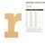 Unfinished Lowercase Letter R Wood Cutout - Unfinished Baltic Birch Craft Shape