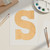 Unfinished Lowercase Letter S Wood Cutout for Door Hangers, Seasonal Decor and Paint Parties, Baltic Birch Craft Blank