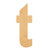 Lowercase Letter T Wood Cutout for Crafts, Unfinished Baltic Birch Craft Shape