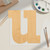 Lowercase Letter U Wood Cutout for Crafts, Unfinished Baltic Birch Craft Shape