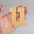 Lowercase Letter U Wood Cutout for Crafts, Unfinished Baltic Birch Craft Shape