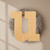 Lowercase Letter U Wood Cutout for Crafts, Unfinished Baltic Birch Craft Shape