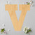 Unfinished Lowercase Letter V Wood Cutout for Door Hangers, Seasonal Decor and Paint Parties, Baltic Birch Craft Blank