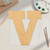 Unfinished Lowercase Letter V Wood Cutout - Unfinished Baltic Birch Craft Shape