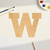 Unfinished Lowercase Letter W Wood Cutout for Door Hangers, Seasonal Decor and Paint Parties, Baltic Birch Craft Blank