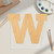 Lowercase Letter W Wood Cutout for Crafts, Unfinished Baltic Birch Craft Shape