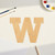 Lowercase Letter W Wood Cutout for Crafts, Unfinished Baltic Birch Craft Shape