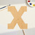 Unfinished Lowercase Letter X Wood Cutout for Door Hangers, Seasonal Decor and Paint Parties, Baltic Birch Craft Blank