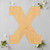 Unfinished Lowercase Letter X Wood Cutout for Door Hangers, Seasonal Decor and Paint Parties, Baltic Birch Craft Blank