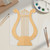 Unfinished Lyre Wood Cutout - Unfinished Baltic Birch Craft Shape