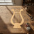 Unfinished Lyre Wood Cutout - Unfinished Baltic Birch Craft Shape