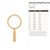 Unfinished Magnifying Glass Wood Cutout - Unfinished Baltic Birch Craft Shape