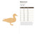 Mallard Duck Wood Cutout for Crafts, Unfinished Baltic Birch Craft Shape