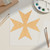 Unfinished Maltese Cross Wood Cutout for Door Hangers, Seasonal Decor and Paint Parties, Baltic Birch Craft Blank