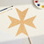 Unfinished Maltese Cross Wood Cutout for Door Hangers, Seasonal Decor and Paint Parties, Baltic Birch Craft Blank