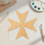 Unfinished Maltese Cross Wood Cutout - Unfinished Baltic Birch Craft Shape