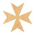 Maltese Cross Wood Cutout for Crafts, Unfinished Baltic Birch Craft Shape