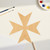 Maltese Cross Wood Cutout for Crafts, Unfinished Baltic Birch Craft Shape
