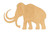 Unfinished Mammoth Wood Cutout for Door Hangers, Seasonal Decor and Paint Parties, Baltic Birch Craft Blank