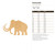 Unfinished Mammoth Wood Cutout for Door Hangers, Seasonal Decor and Paint Parties, Baltic Birch Craft Blank