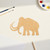 Mammoth Wood Cutout for Crafts, Unfinished Baltic Birch Craft Shape