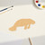 Manatee Wood Cutout for Crafts, Unfinished Baltic Birch Craft Shape