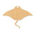 Unfinished Manta Ray Wood Cutout - Unfinished Baltic Birch Craft Shape