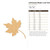 Unfinished Maple Leaf Outline Wood Cutout - Unfinished Baltic Birch Craft Shape