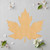 Unfinished Maple Leaf Wood Cutout for Door Hangers, Seasonal Decor and Paint Parties, Baltic Birch Craft Blank
