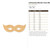 Unfinished Mardis Gras Mask Wood Cutout - Unfinished Baltic Birch Craft Shape
