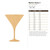 Martini Glass 2 Wood Cutout for Crafts, Unfinished Baltic Birch Craft Shape