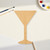 Unfinished Martini Glass Wood Cutout - Unfinished Baltic Birch Craft Shape