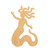 Medusa Wood Cutout for Crafts, Unfinished Baltic Birch Craft Shape