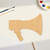 Unfinished Megaphone 1 Wood Cutout - Unfinished Baltic Birch Craft Shape