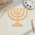 Unfinished Menorah Wood Cutout for Door Hangers, Seasonal Decor and Paint Parties, Baltic Birch Craft Blank