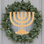 Menorah Wood Cutout for Crafts, Unfinished Baltic Birch Craft Shape