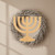 Menorah Wood Cutout for Crafts, Unfinished Baltic Birch Craft Shape