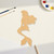 Unfinished Mermaid 6 Wood Cutout - Unfinished Baltic Birch Craft Shape