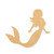 Unfinished Mermaid 9 Wood Cutout - Unfinished Baltic Birch Craft Shape