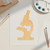Unfinished Microscope Wood Cutout for Door Hangers, Seasonal Decor and Paint Parties, Baltic Birch Craft Blank